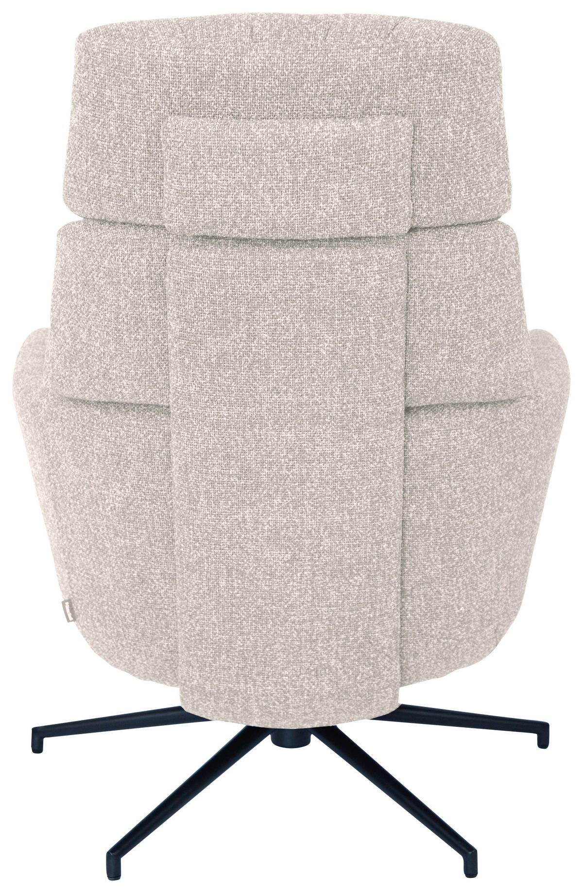 RELAXAČNÉ KRESLO, kov, textil, čierna, béžová - čierna/béžová, Design, kov/textil (73/110/87cm) - Dieter Knoll