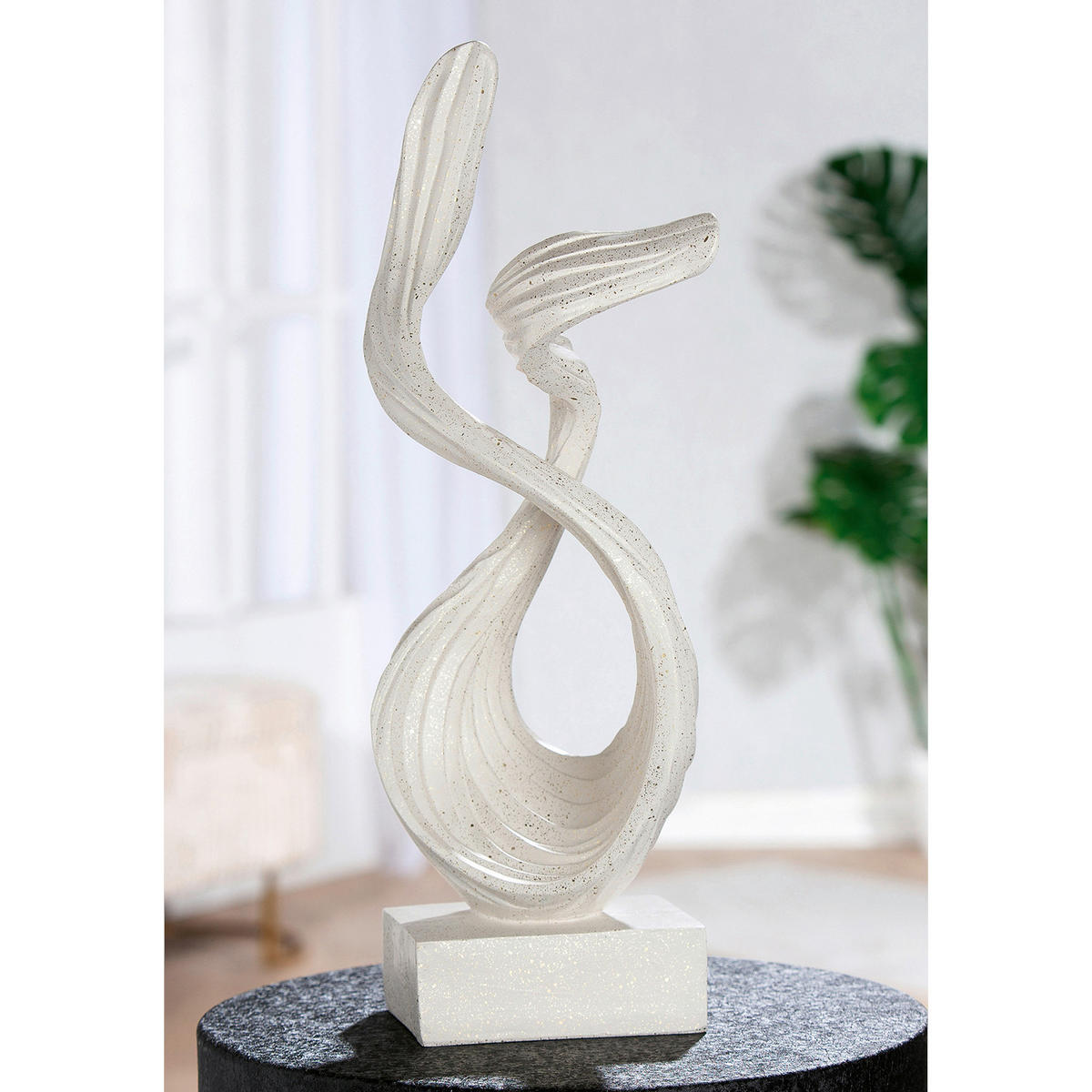 SKULPTUR - Creme, Basics, Kunststoff (15/46,5/15cm)
