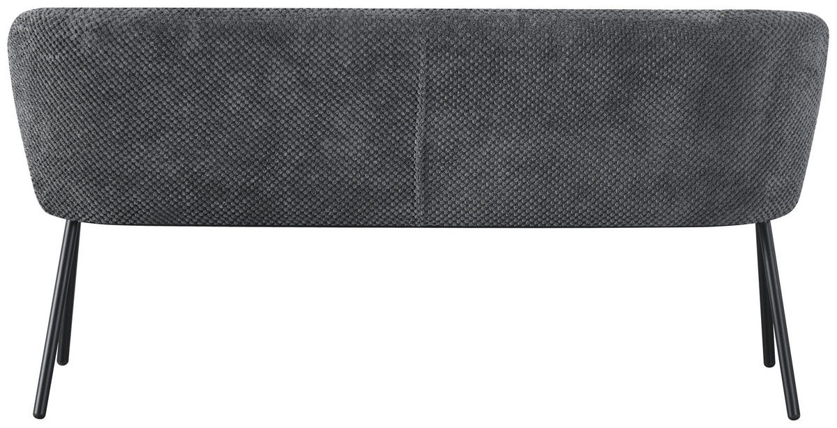 SEDACÍ LAVICE, antracitová, černá - černá/antracitová, Design, kov/textil (159/80,5/62,5cm) - Stylife