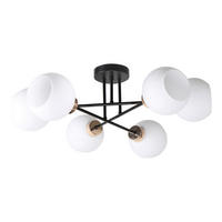 DECKENLEUCHTE Amanda 60/60/24 cm   - Goldfarben/Schwarz, KONVENTIONELL, Metall (60/60/24cm)