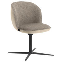 ARMLEHNSTUHL  in Webstoff, Mikrofaser  - Beige/Anthrazit, Design, Textil/Metall (56/85/65cm) - Schöner Wohnen