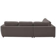 ECKSOFA  in Chenille Dunkelbraun  224/307 cm  - Dunkelbraun/Schwarz, KONVENTIONELL, Kunststoff/Textil (224/307cm) - Hom`in