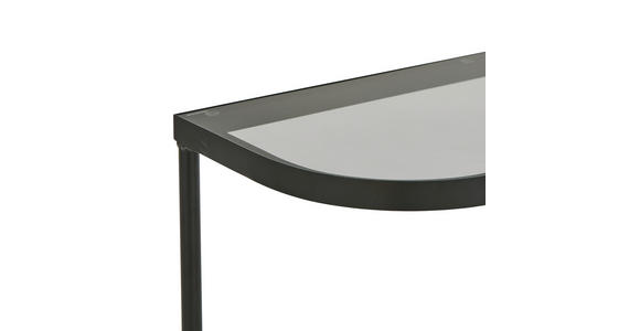 KONSOLENTISCH Schwarz  - Schwarz, Design, Glas/Metall (110/35/80cm) - Xora