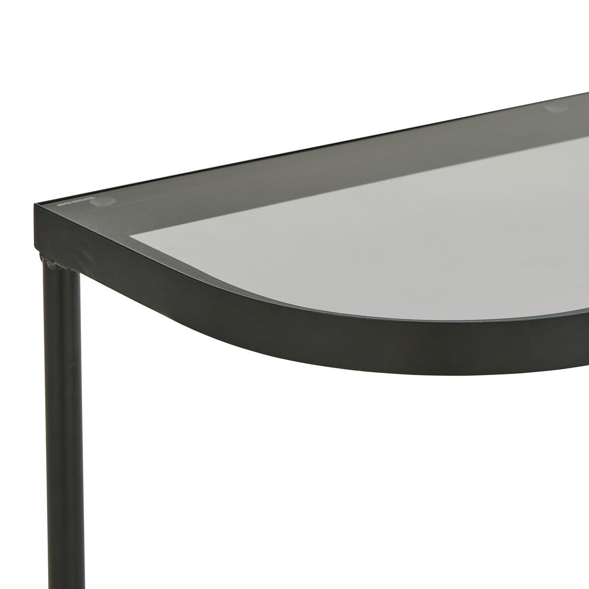KONSOLENTISCH Schwarz  - Schwarz, Design, Glas/Metall (110/35/80cm) - Xora