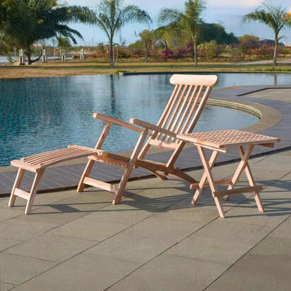 GARTENKLAPPSTUHL in Holz Naturfarben  - Naturfarben, Design, Holz (58,5/87/149cm) - Gardenson