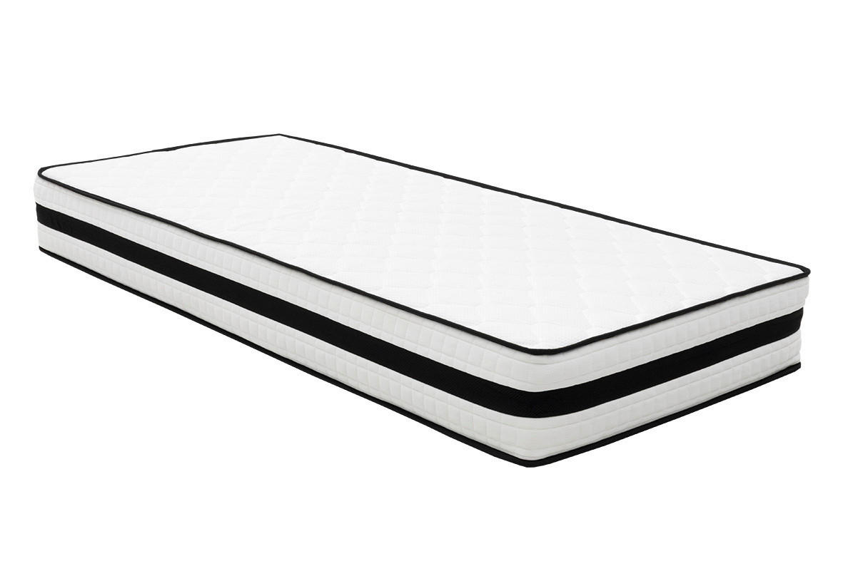 BOXSPRINGMATRATZE - Weiss/Schwarz, Basics, Textil (120/200cm) - Livetastic