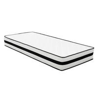 BOXSPRINGMATRATZE - Weiss/Schwarz, Basics, Textil (120/200cm) - Livetastic