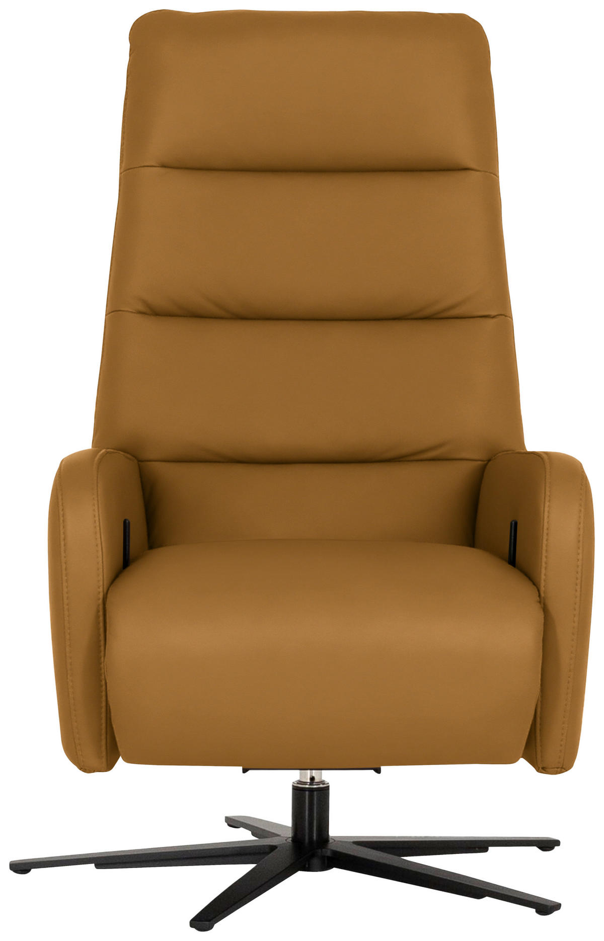RELAXSESSEL Leder Senfgelb  - Senfgelb/Schwarz, Modern, Leder/Metall (66/110/83cm) - Joop!