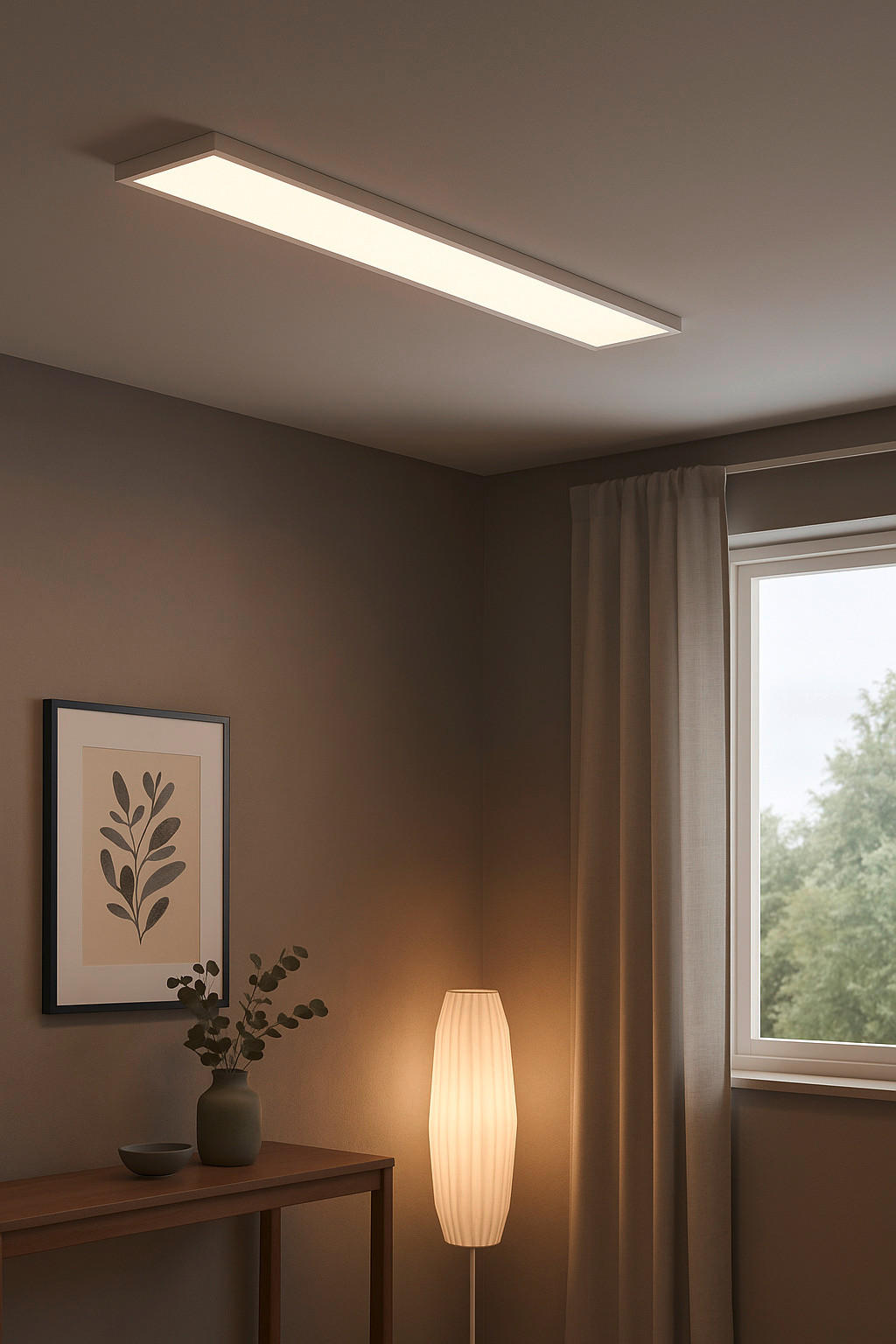 LED-PANEEL 100/5/25 cm   - Weiß, KONVENTIONELL, Kunststoff/Metall (100/5/25cm) - Brilliant