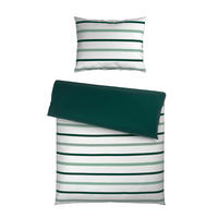 WENDEBETTWÄSCHE Satin 140/200 cm  - Grün, KONVENTIONELL, Textil (140/200cm) - Novel