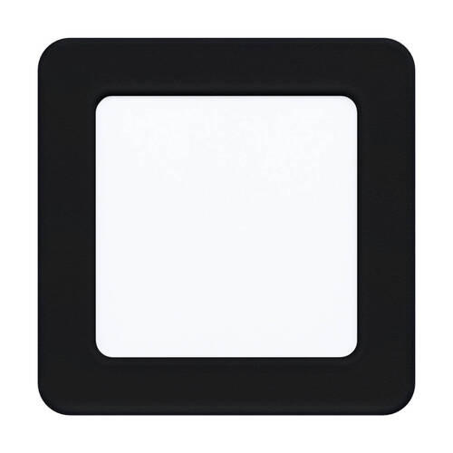 STROPNÍ LED SVÍTIDLO, 11,7/11,7/2,6 cm - bílá/černá, Basics, kov/plast (11,7/11,7/2,6cm) - Eglo