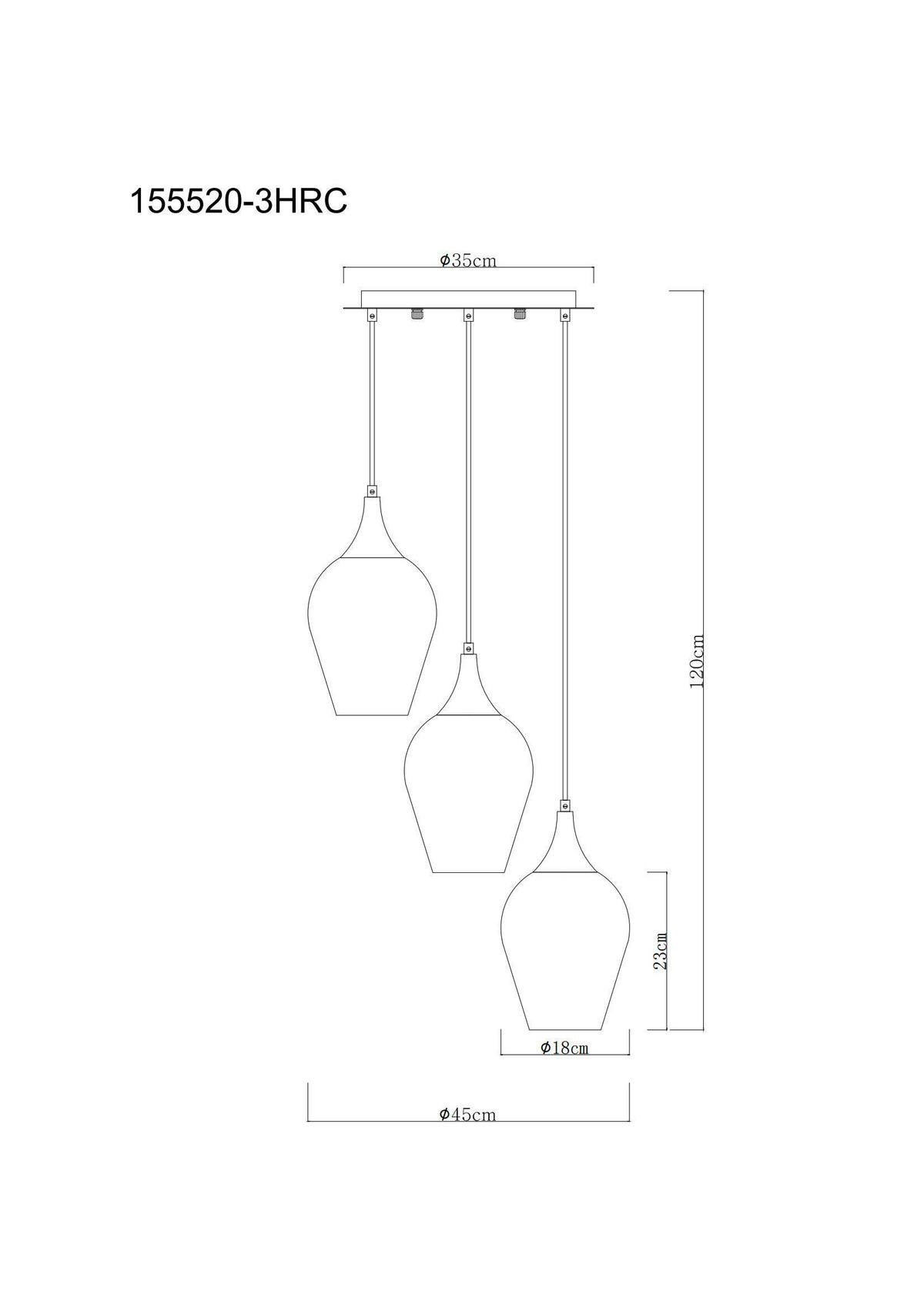 VISEČA SVETILKA  LAVUS      45/120 cm      E27 - rdeča/črna, Design, kovina/steklo (45/120cm) - Globo