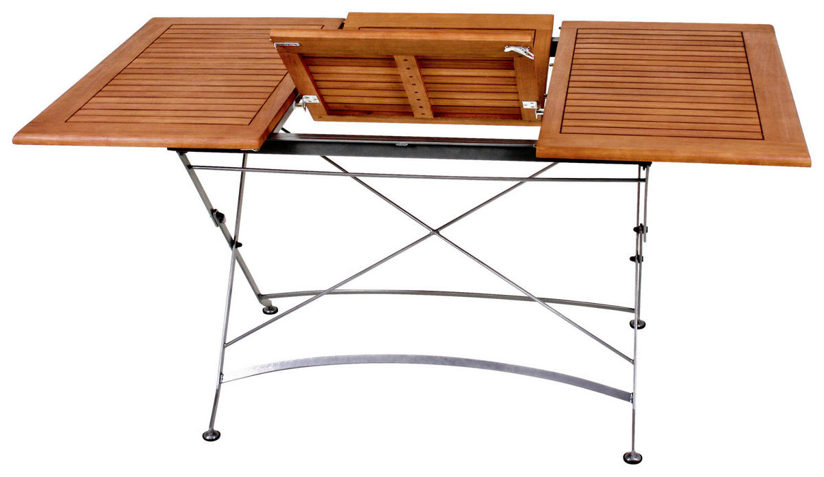 GARTENTISCH 100/90/74 cm Holz, Metall rechteckig  - Schwarz/Braun, MODERN, Holz/Metall (100/90/74cm) - Gardenson