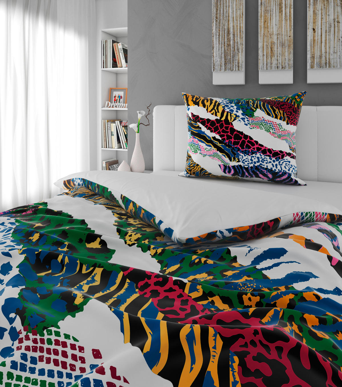 BETTWÄSCHESET 2-teilig TANJA Satin 160/210 cm  - Multicolor, Trend, Textil (160/210cm) - Esposa