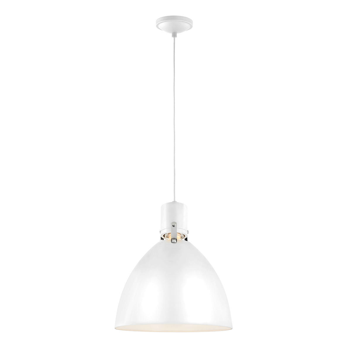 HÄNGELEUCHTE 35.9/53.2 cm    - Chromfarben/Weiss, Basics, Metall (35.9/53.2cm) - Elstead Lighting
