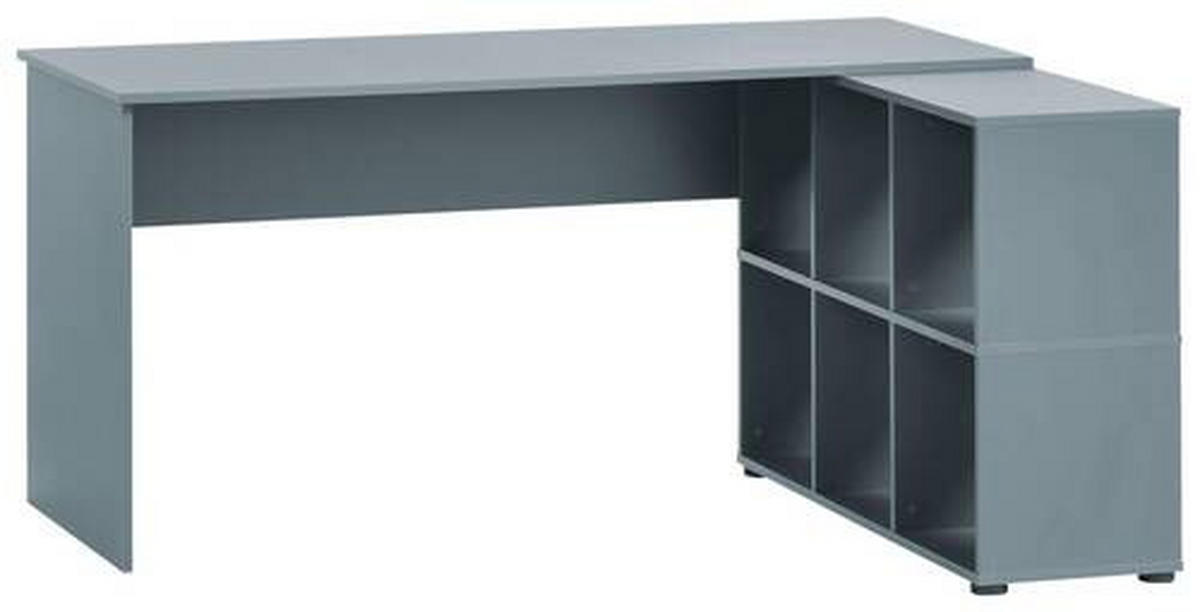 SCHREIBTISCH  in Blau  - Blau, MODERN, Holzwerkstoff (150/73,6/121,6cm) - MID.YOU
