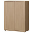 SCHUHSCHRANK 74,5/99,1/34,9 cm  - Eichefarben/Grau, MODERN, Holzwerkstoff/Kunststoff (74,5/99,1/34,9cm) - Carryhome
