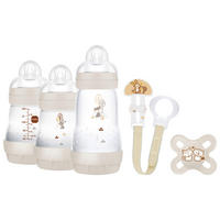 FLÄSCHCHENSET 5-teilig  - Beige, Basics, Kunststoff (21,6/23,3/7,4cm) - MAM