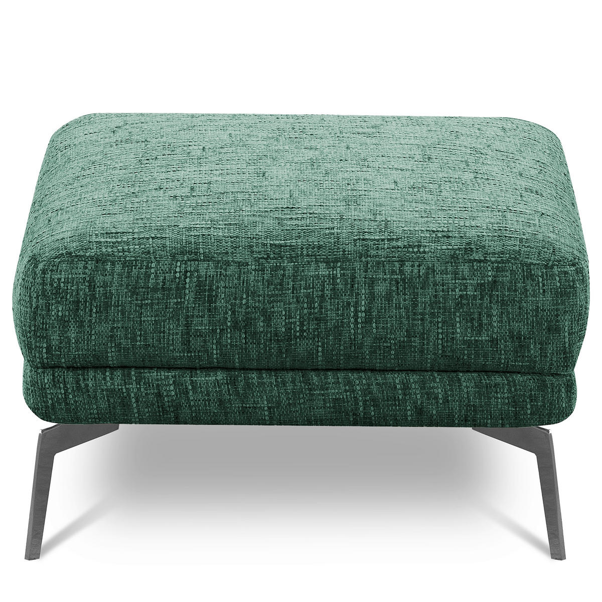 HOCKER SPRING Webstoff Grün  - Schwarz/Grün, Design, Textil/Metall (96/45/80cm) - P & B