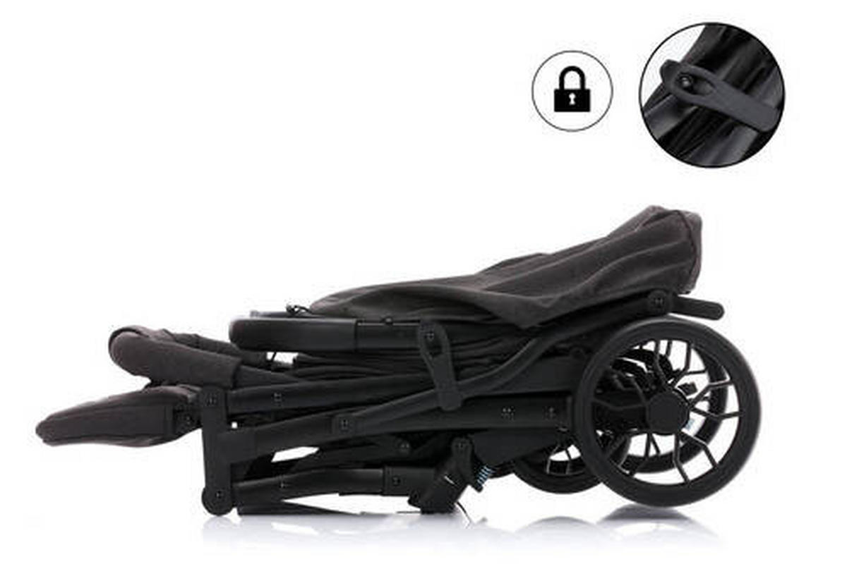 BUGGY Styler Elite  - Schwarz, Basics, Textil/Metall (105/70/51cm) - Fillikid