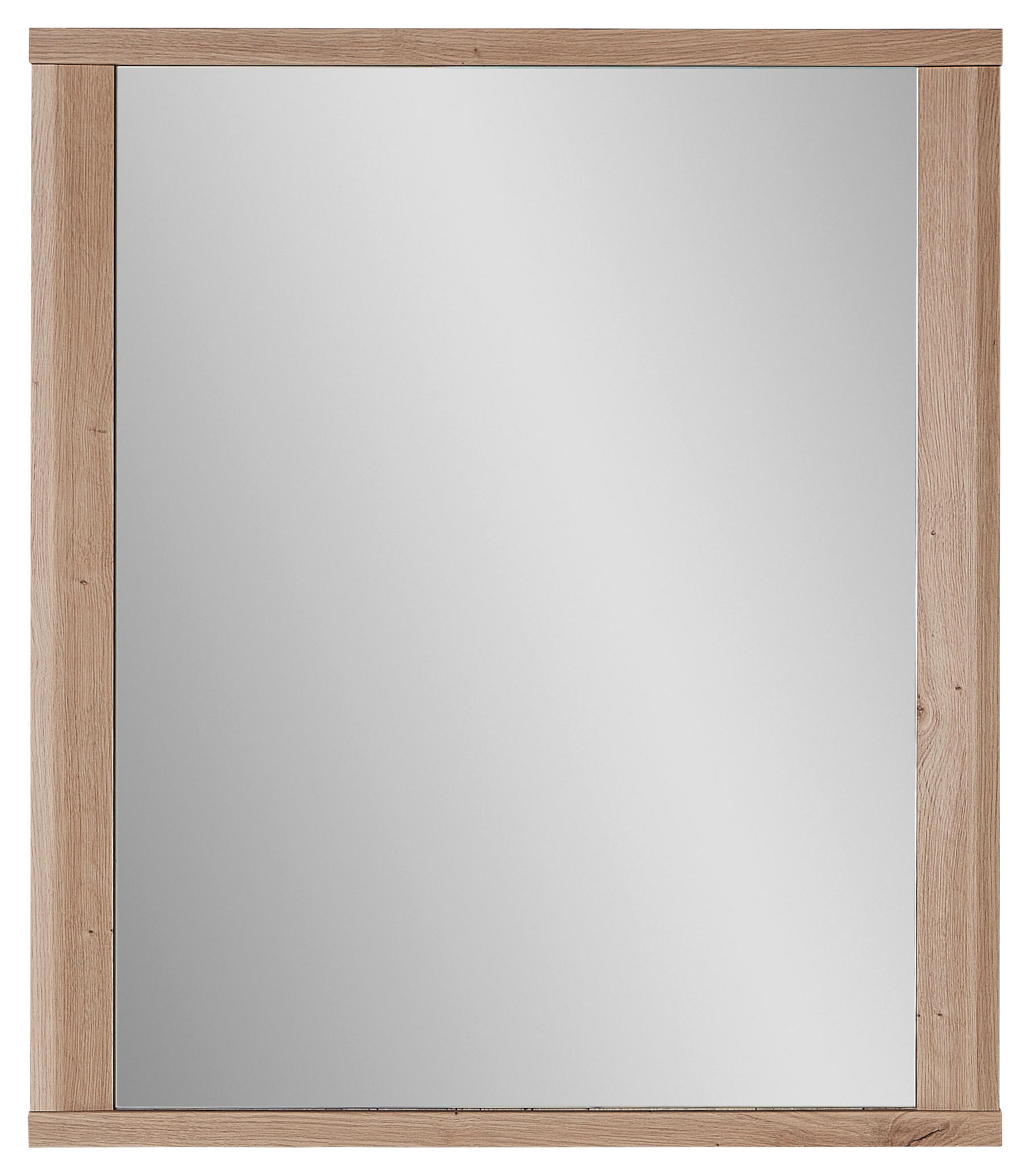 WANDSPIEGEL Eichefarben - Eichefarben, KONVENTIONELL, Glas/Holzwerkstoff (76/85/3cm) - MID.YOU