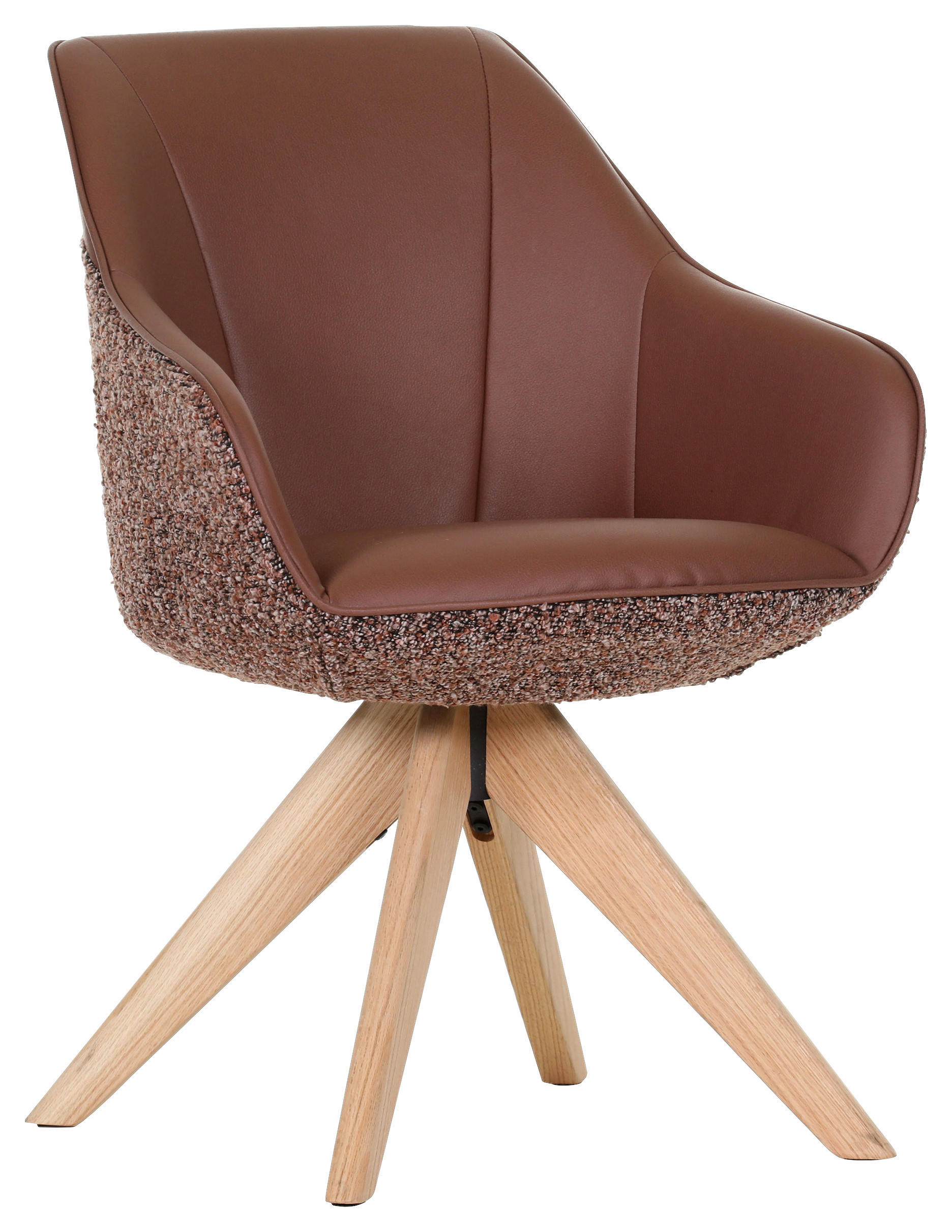 Landscape ŽIDLE S PODRUČKAMI, žinylka, vzhled kůže, červenohnědá