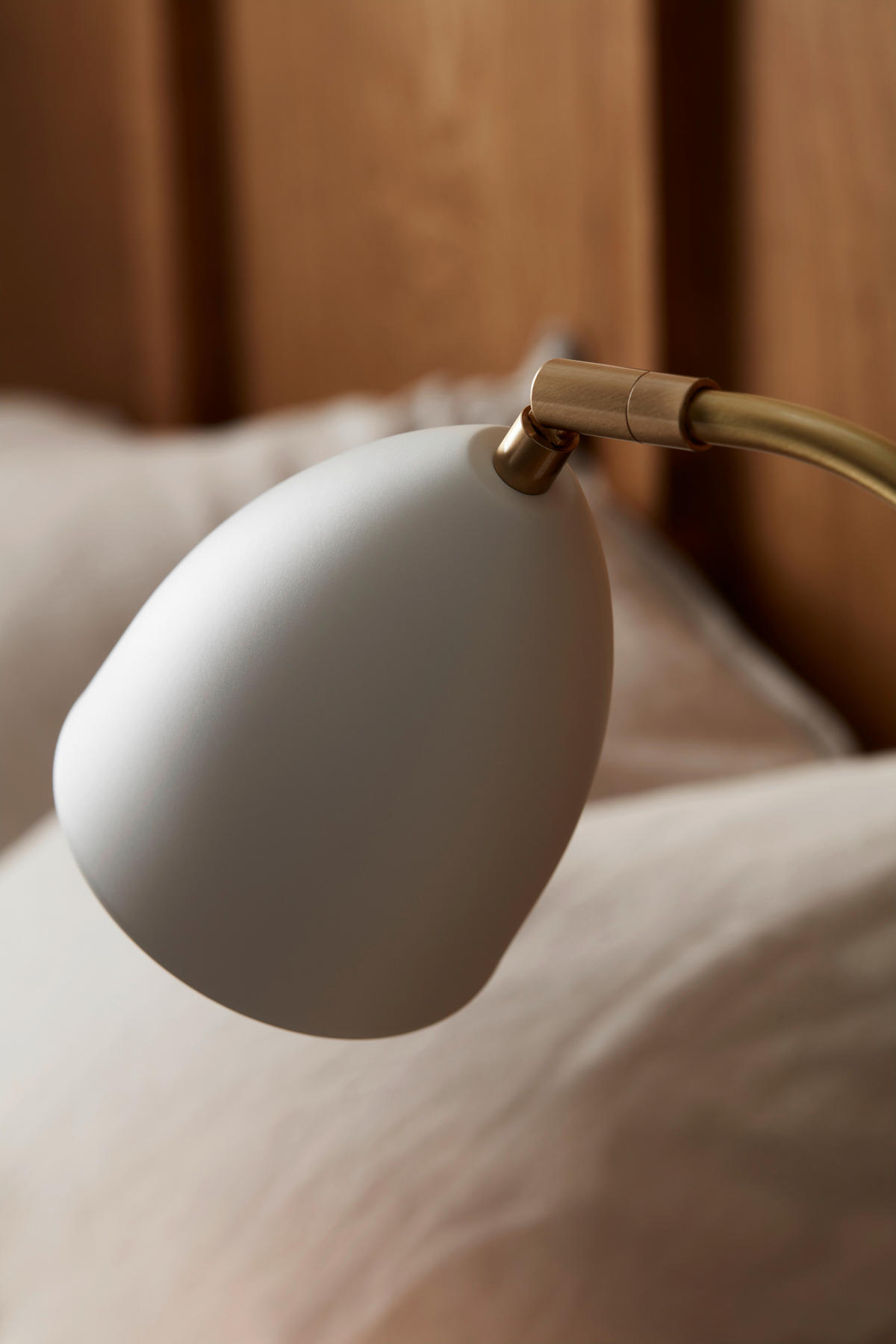 BORDSLAMPA Deluxe 15,4/50,7 cm   - vit/mässingsfärgad, Klassisk, metall (15,4/50,7cm) - Belid