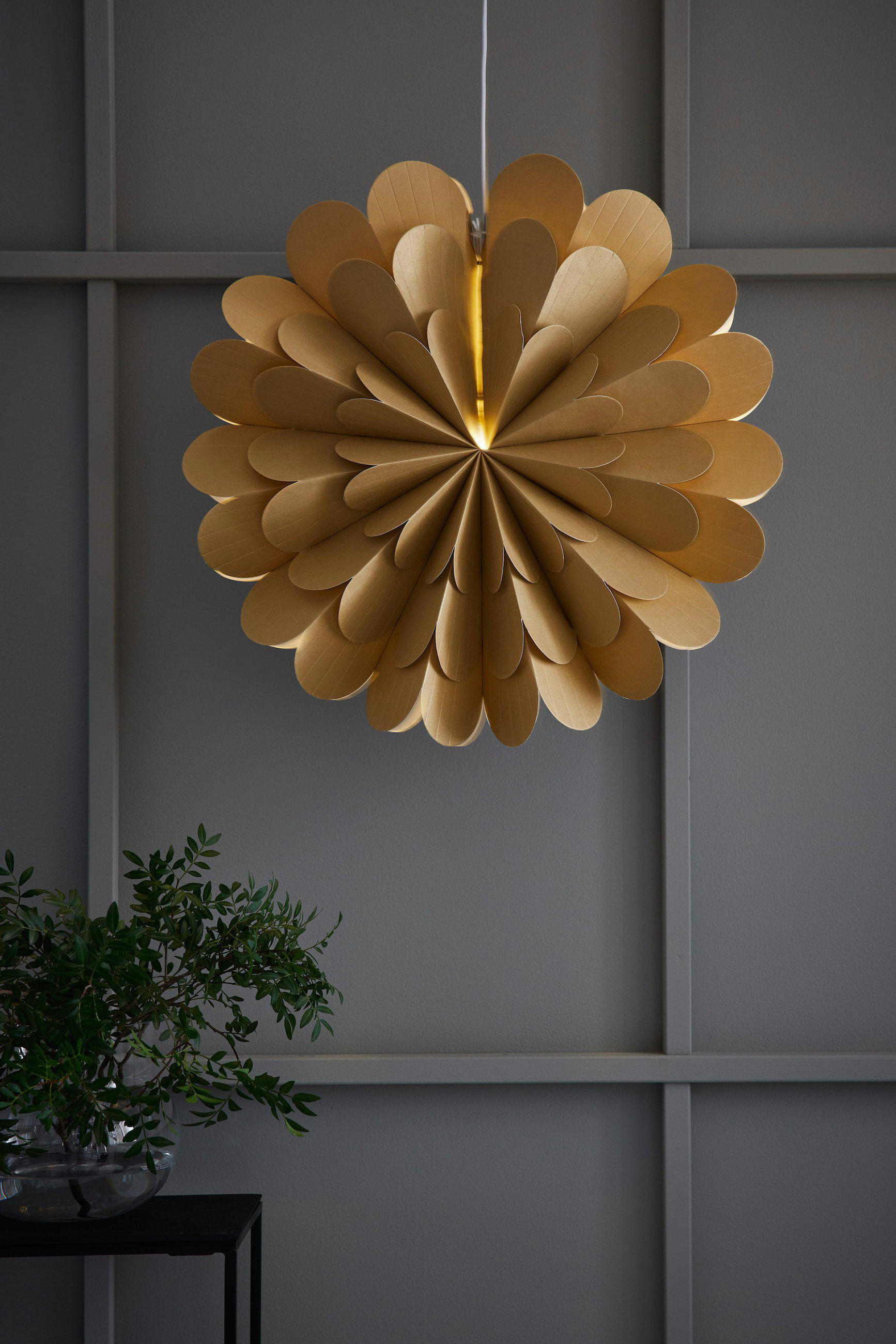 LED-DEKOLEUCHTE MARAVILLA 60/60/19 cm   - Goldfarben, Basics, Papier (60/60/19cm) - Markslöjd