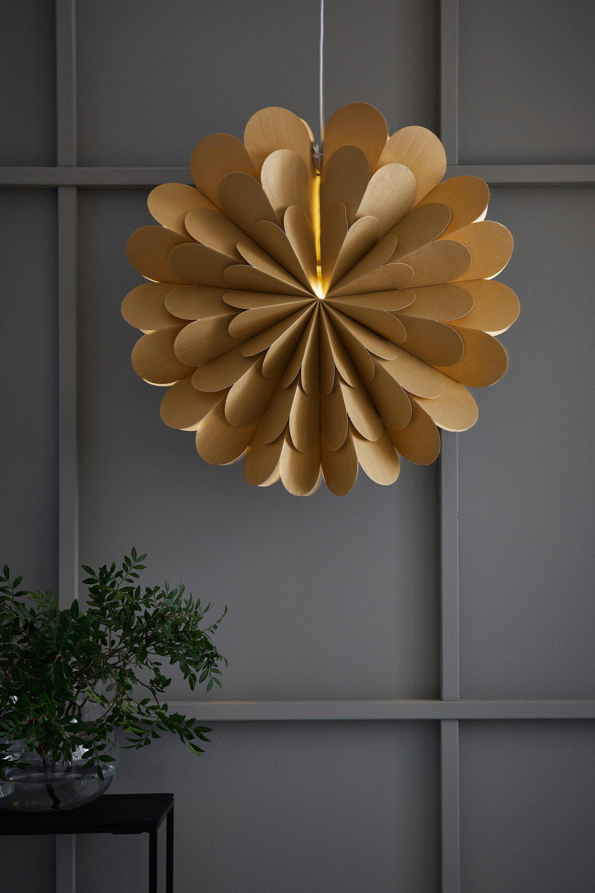 LED-DEKOLEUCHTE  - Goldfarben, Basics, Papier (60/60/19cm) - Markslöjd