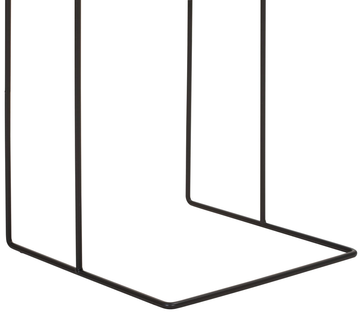 BEISTELLTISCH in Metall 38/38/50 cm  - Schwarz, Design, Metall (38/38/50cm) - MID.YOU