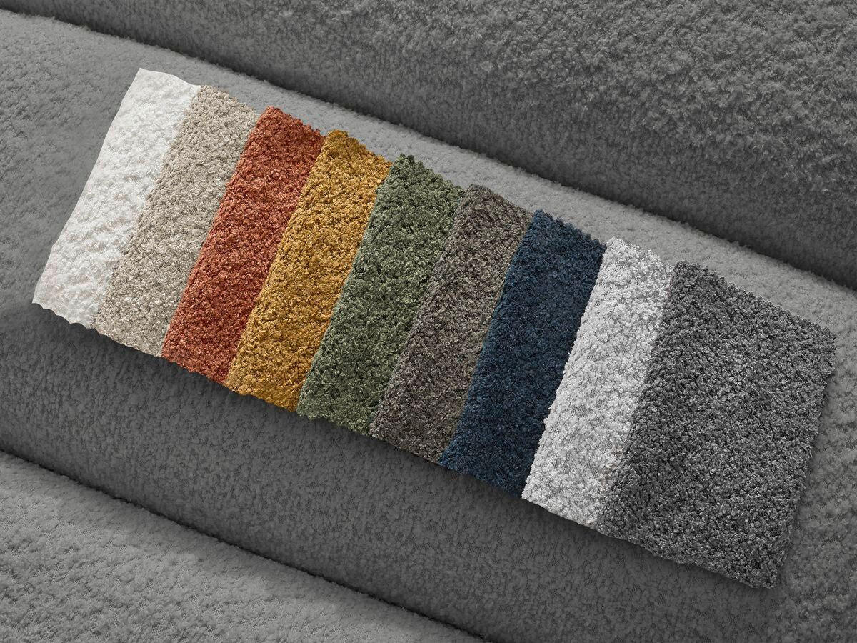 SOFAELEMENT ANNECY Bouclé Dunkelgrau  - Dunkelgrau/Schwarz, MODERN, Kunststoff/Textil (91/72/91cm)