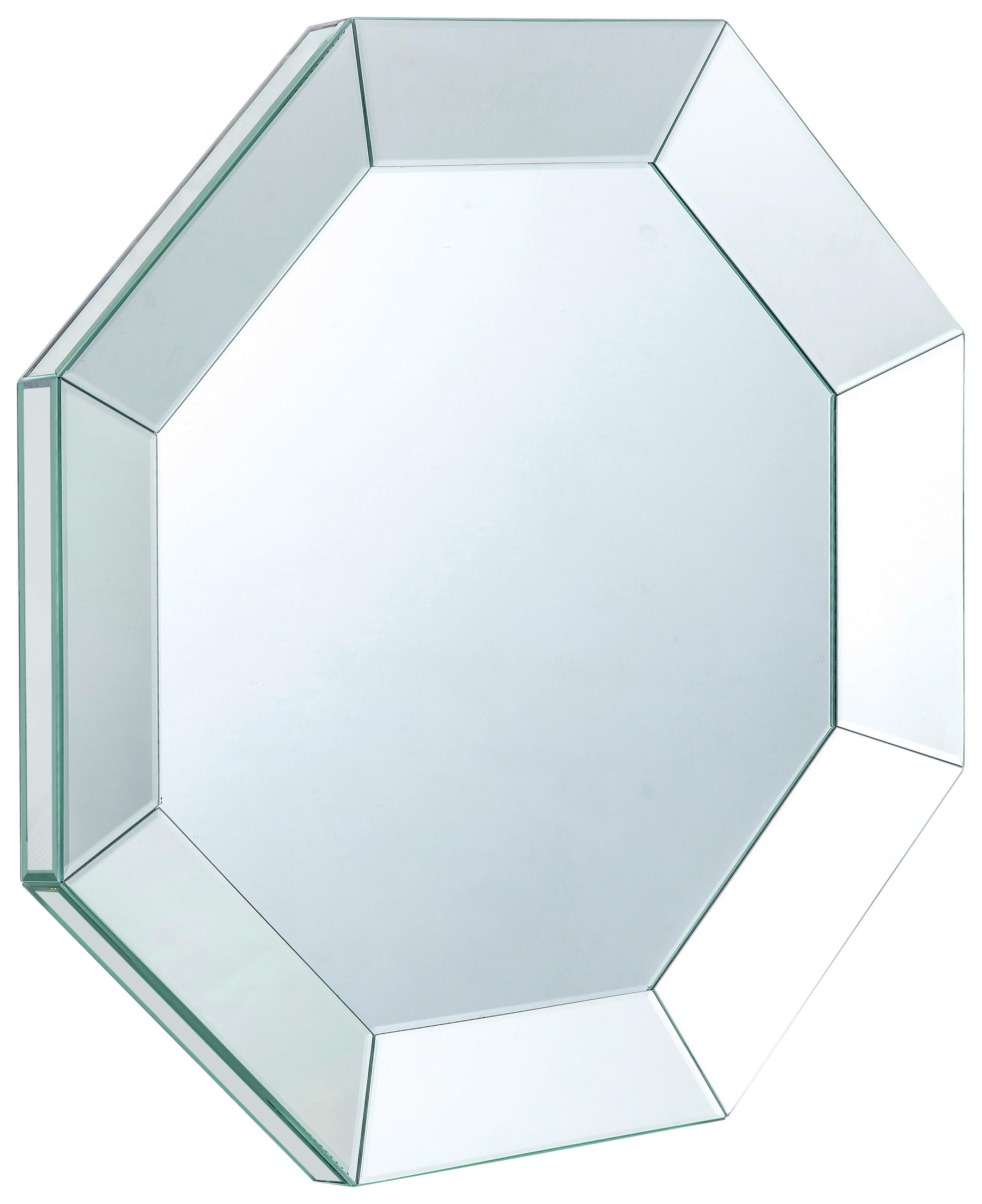 WANDSPIEGEL 80/80/4,7 cm    in achteckig  - Klar, Design, Glas/Holzwerkstoff (80/80/4,7cm) - MID.YOU