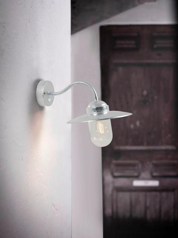 AUßENLEUCHTE 47/27 cm   - Zinkfarben, LIFESTYLE, Glas/Metall (47/27cm) - Nordlux