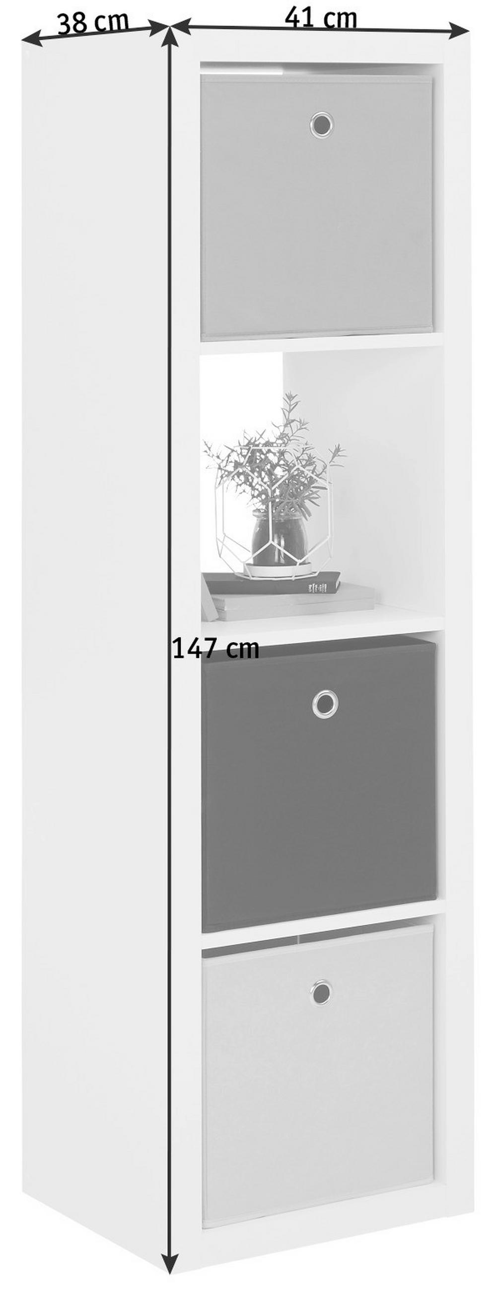 TÉRELVÁLASZTÓ fehér  - fehér, Design, faalapú anyag (41/147/38cm) - Carryhome