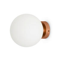 VÄGGLAMPA Modern 18/21 cm   - vit/guldfärgad, Trend, metall/glas (18/21cm) - MAYTONI