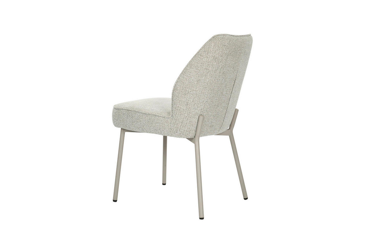STUHL-SET 2 Stück  Chenille  Beige  - Beige, MODERN, Textil/Metall (48/84/62cm) - MID.YOU