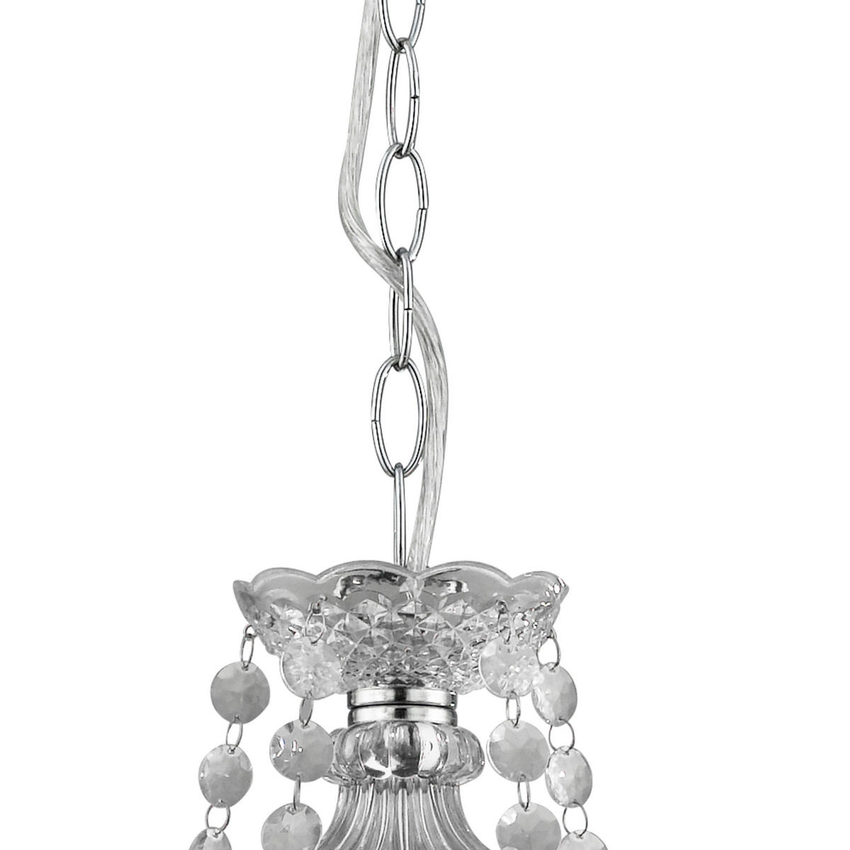 TAKKRONA Marie Therese 55/130 cm  - kromfärg, Klassisk, metall/plast (55/130cm)