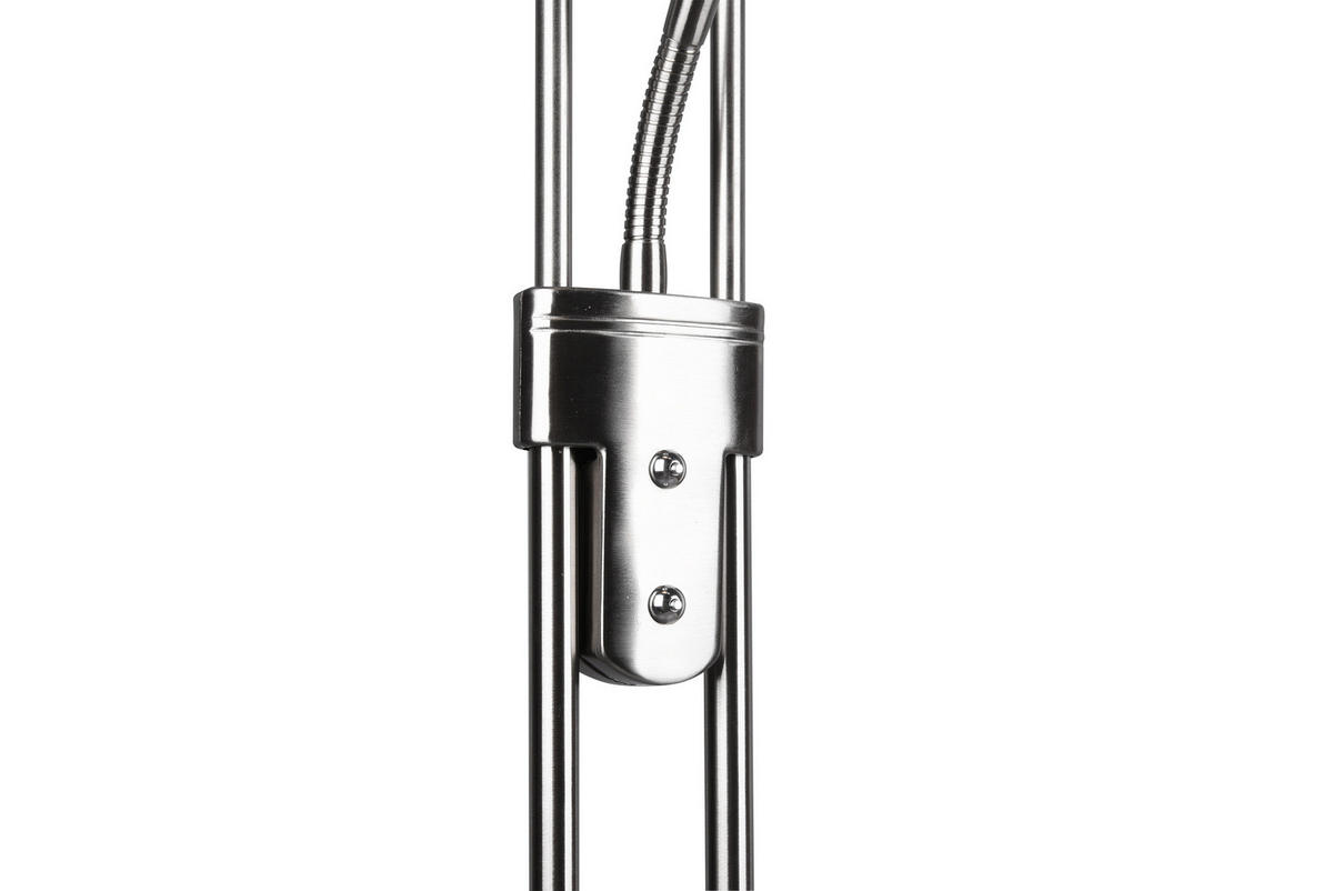 LED-DECKENFLUTER Orson 32,5/180 cm  - Alabasterfarben/Nickelfarben, Basics, Glas/Metall (32,5/180cm) - Novel