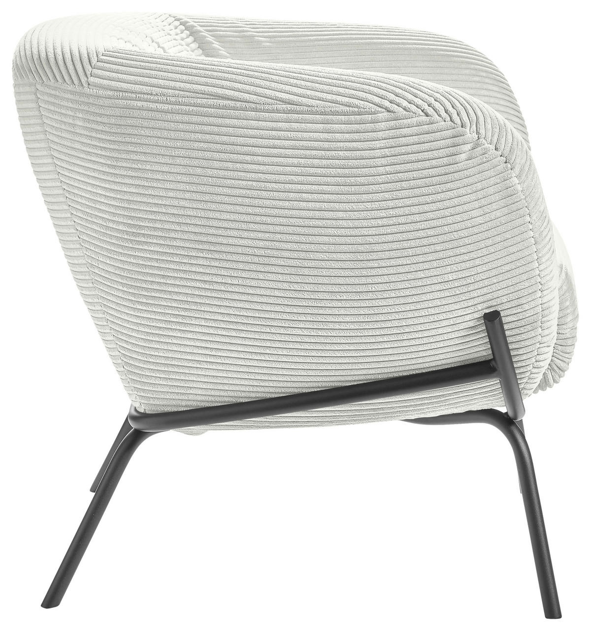 COCKTAILSESSEL Cord Hellgrau  - Hellgrau, Design, Textil (79/71/74cm) - Lomoco