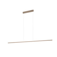LED-HÄNGELEUCHTE LOOPY-evo 168,5/3 / 1,2/210 cm   - Cappuccino, MODERN, Metall (168,5/3 / 1,2/210cm) - Helestra