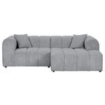 ECKSOFA  in Cord Hellgrau  250/162 cm  - Hellgrau/Schwarz, KONVENTIONELL, Kunststoff/Textil (250/162cm) - Carryhome