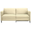 3-SITZER-SOFA in Leder Creme  - Creme/Schwarz, Design, Leder/Metall (190/84/99cm) - Dieter Knoll