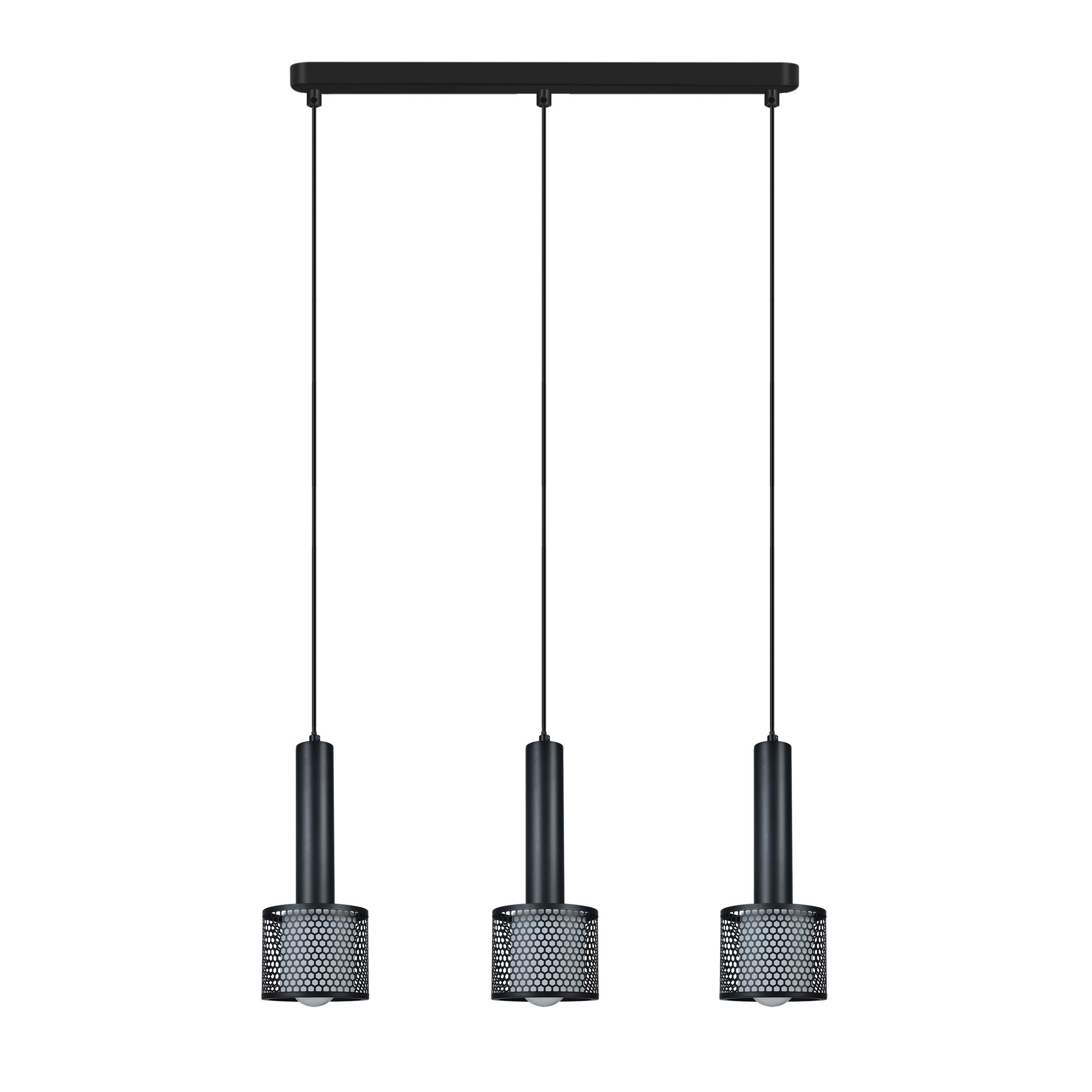 HÄNGELEUCHTE    - Schwarz, Design, Metall (150/56/12cm)