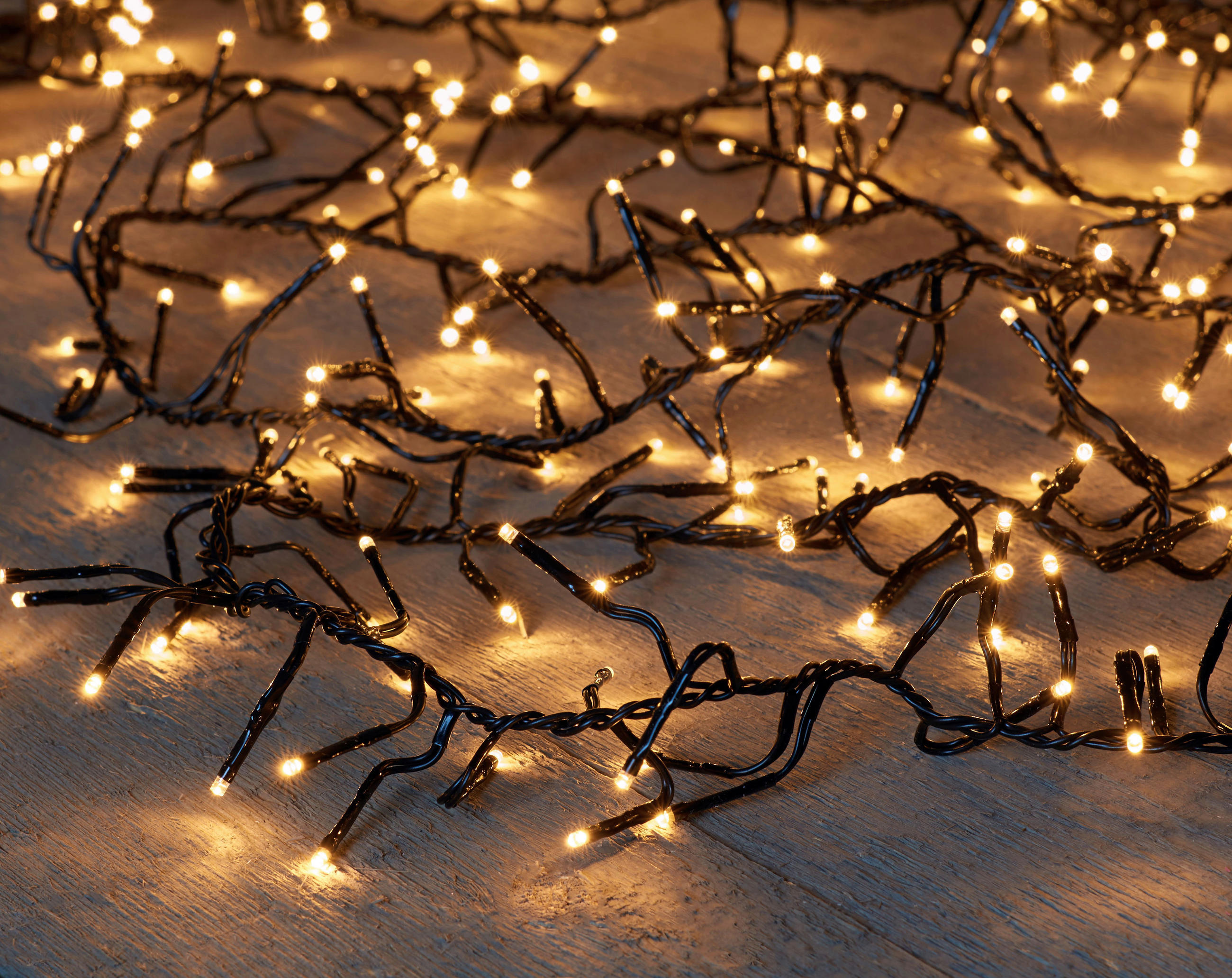 Lichterkette mit 384 LED´s 500 cm  - Schwarz, Basics, Kunststoff (500cm)