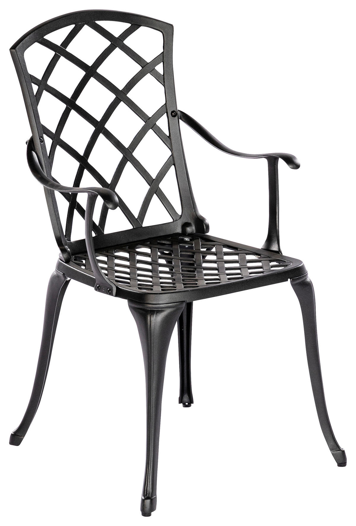 GARTENSET Aluminium  - Graphitfarben/Grau, MODERN, Textil/Metall - Gardenson