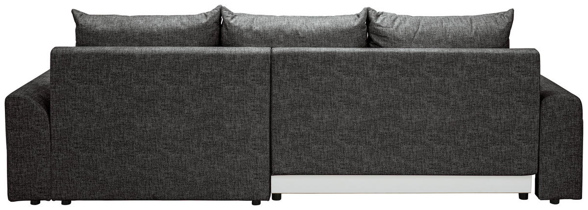 ECKSOFA Anthrazit Mikrofaser  - Anthrazit/Schwarz, KONVENTIONELL, Kunststoff/Textil (295/169cm) - Carryhome