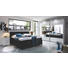 BOXSPRINGBETT Webstoff 180/200 cm INKL. Matratze, Topper - Silberfarben/Schwarz, Design, Kunststoff/Textil (180/200cm) - CARRYHOME