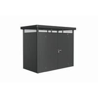 GERÄTEHAUS 275/222/155 cm  - Dunkelgrau, Design, Metall (275/222/155cm) - Biohort