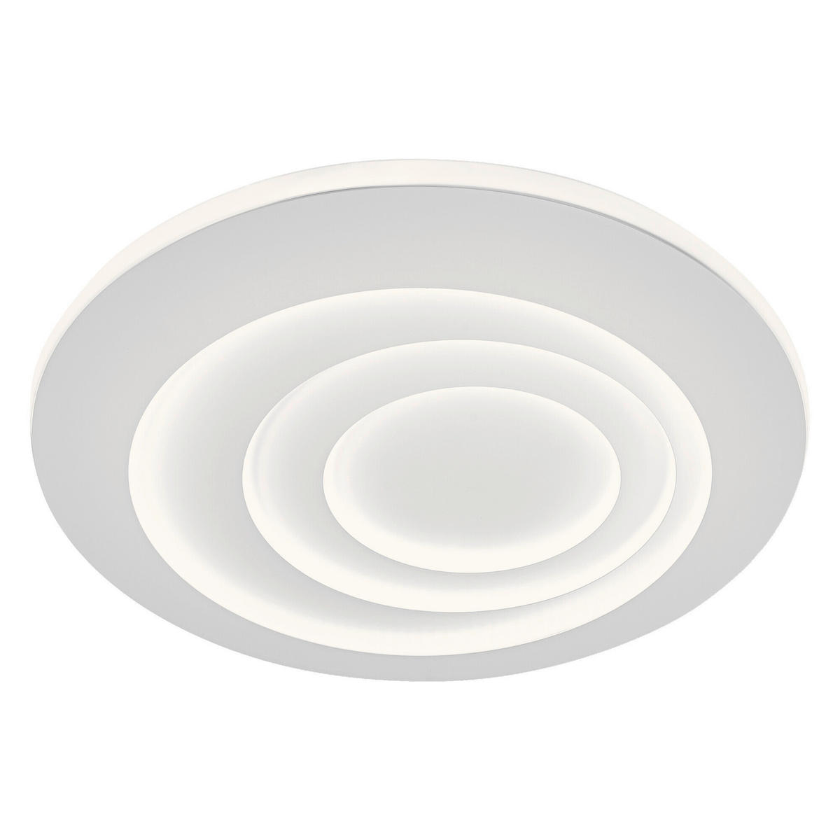 LED-DECKENLEUCHTE Orbis Spiral Round 50,6/5,6 cm   - Weiß, Design, Kunststoff/Metall (50,6/5,6cm) - Osram