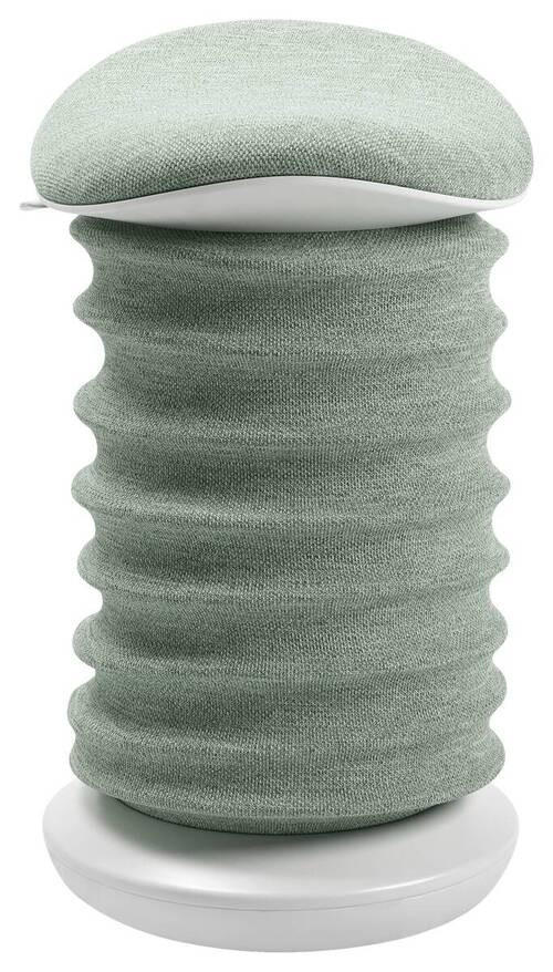 BÜROHOCKER Grün, Weiß - Weiß/Grün, Design, Kunststoff/Textil (37,5/53-64/36cm) - Topstar